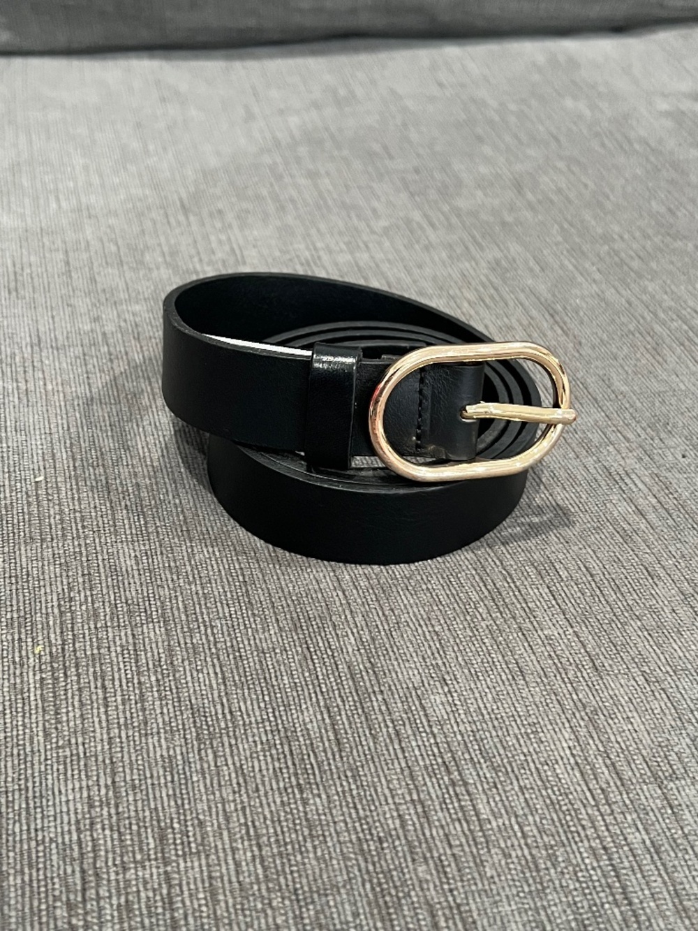 ba&sh Black Leather Belt 32